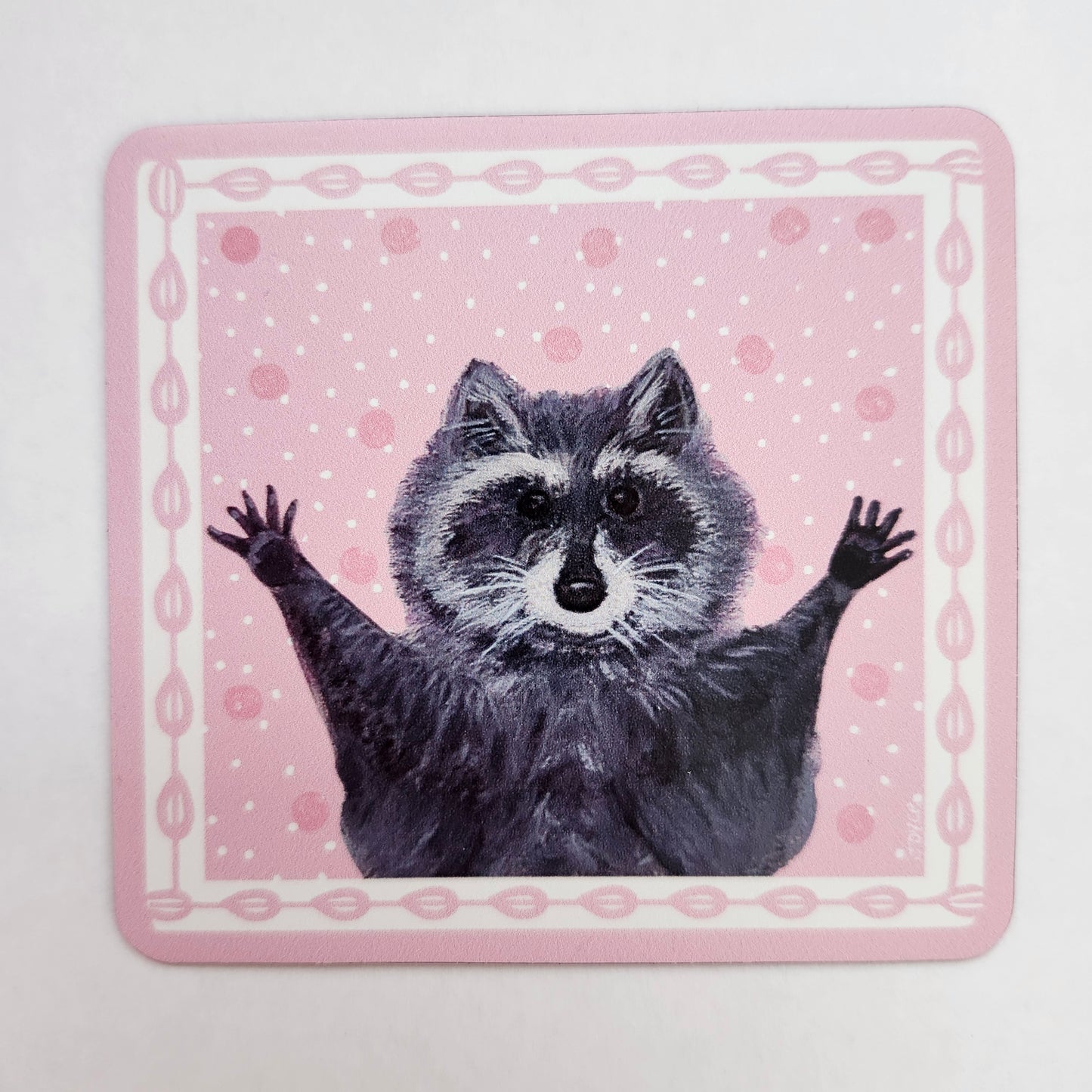 Magnet - Happy raccoon