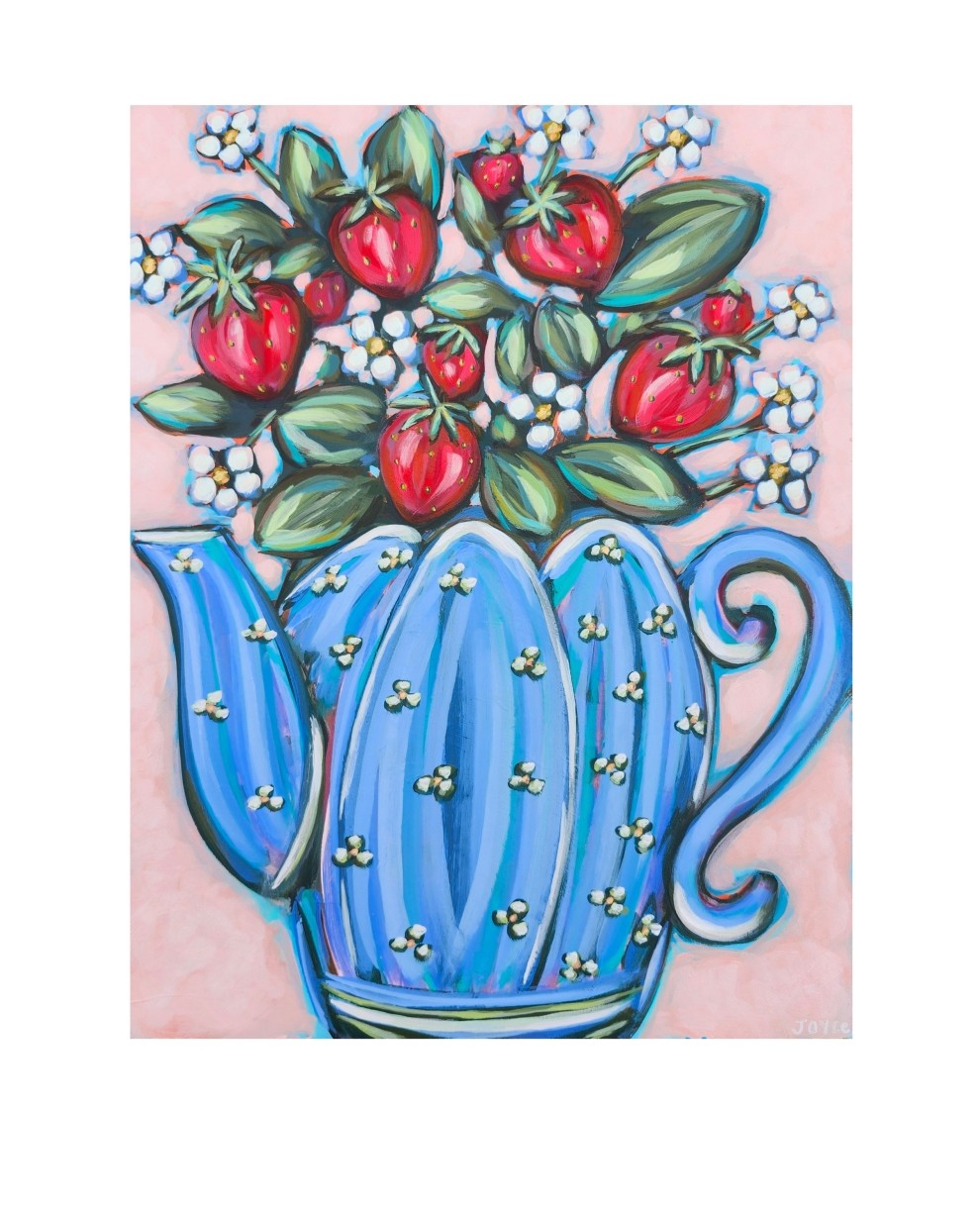 Art print - A Spot of Strawberry Shortcake Tea