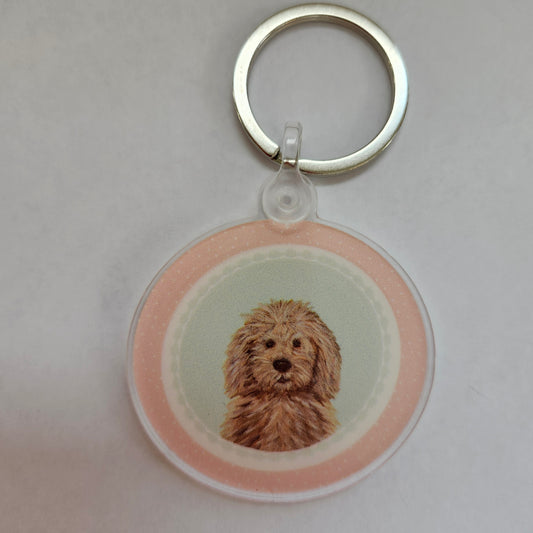 Keychain - golden doodle