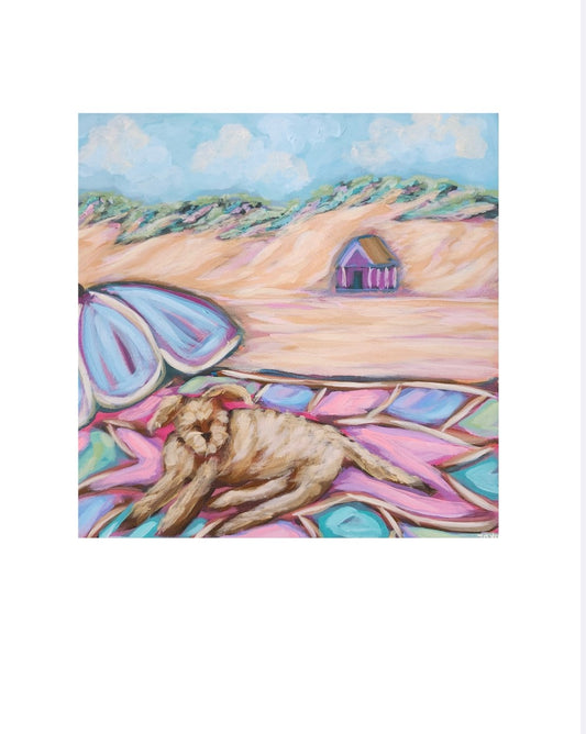 Art print - Dogs need beach days too